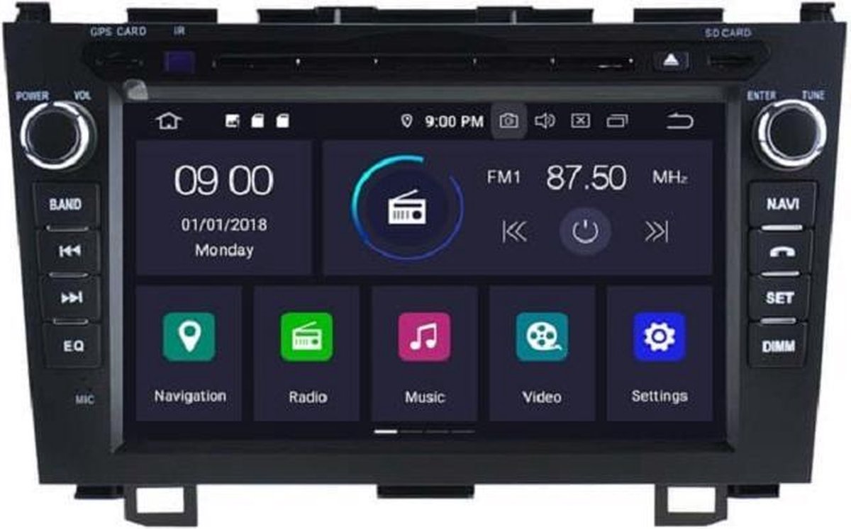 Honda CRV 2006-2012 navigatie carkit dvd android 10 usb 64GB