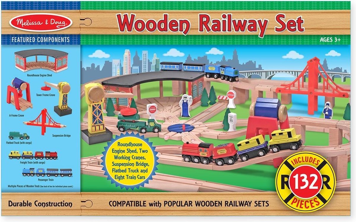 Wooden Railway Set