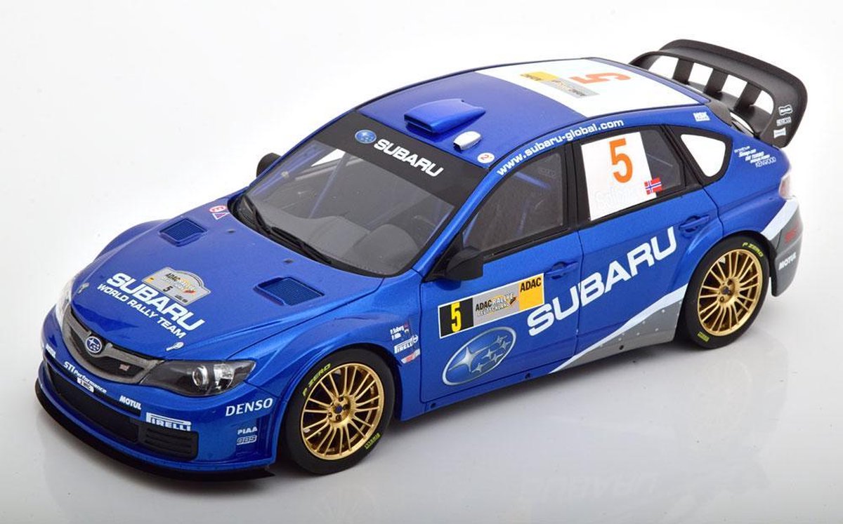 Subaru Impreza WRC No.5. Rally Duitsland 2008 Solberg/Mills 1-18 Ottomobile Limited 3000 Pieces ( Resin )
