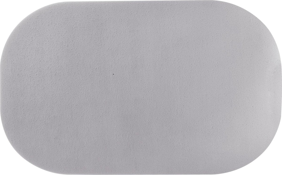 Atmosphera Nina Placemat set van 4 – Licht grijs - Soft – 44 x 28 cm - Onderleggers