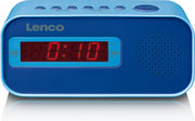 Lenco CR-205BU - Wekkerradio - Blauw - Kids - Dual Alarm