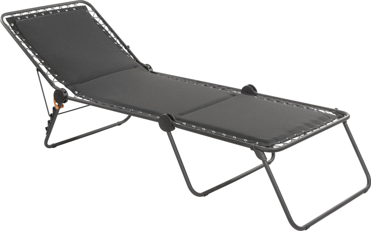Lafuma SIESTA L Polycoton mat. Strechter - Ligbed - Inklapbaar - Verstelbaar - Ardoise
