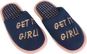 Pantoffels Slippers Get It Girl - Roze / Blauw - Maat 33 / 34
