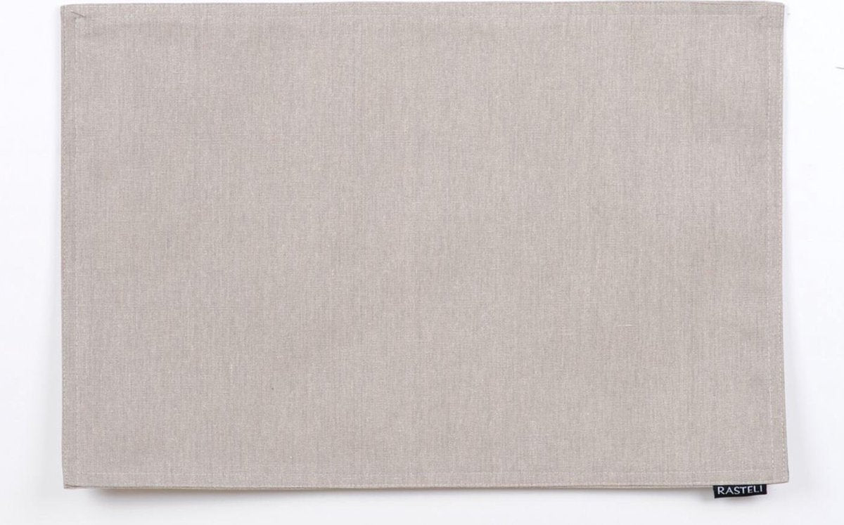 Rasteli Placemat Vlekwerend Taupe 45 cm x 30 cm  Voordeelaanbod per 2 stuks