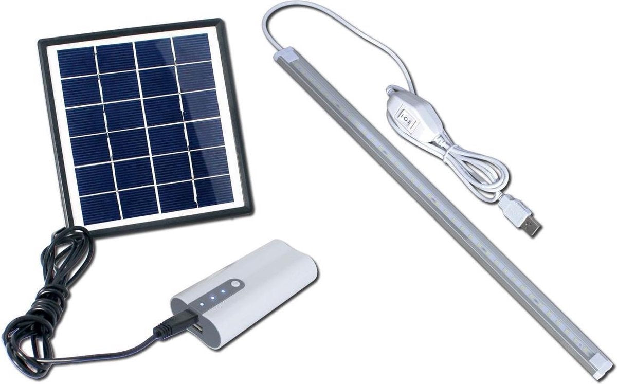POWERplus Dove Solar Energie Verlichtings Systeem zonne-energie LED verlichtingen en lader voor mobiele telefoon