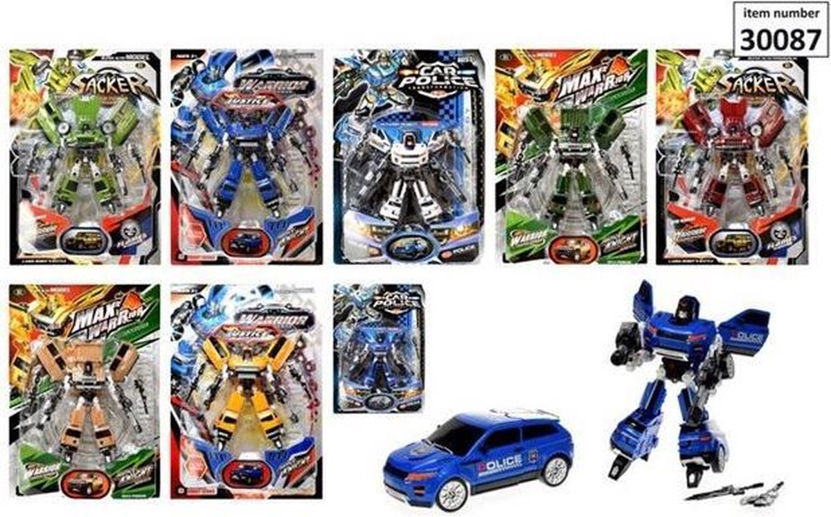 Changable Robot Deluxe On Card 8-Ass.