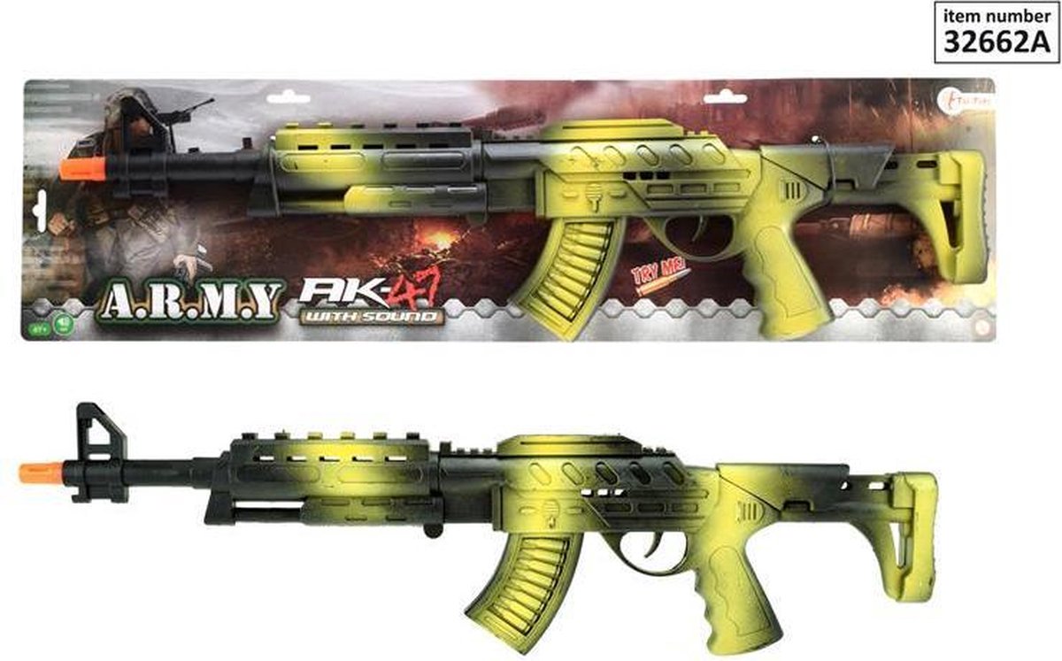 Toi Toys AK47 Geweer zwart/groen