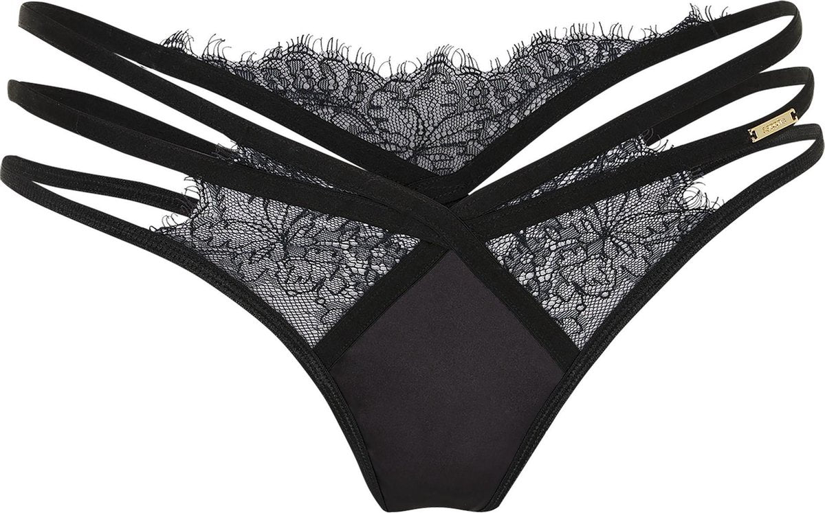 SAPPH - Amaryllis String - maat L - Zwart