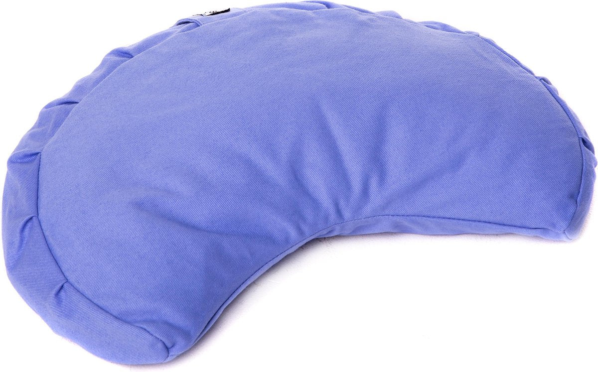 Zenzes PRO halve maan meditatiekussen - licht blauw