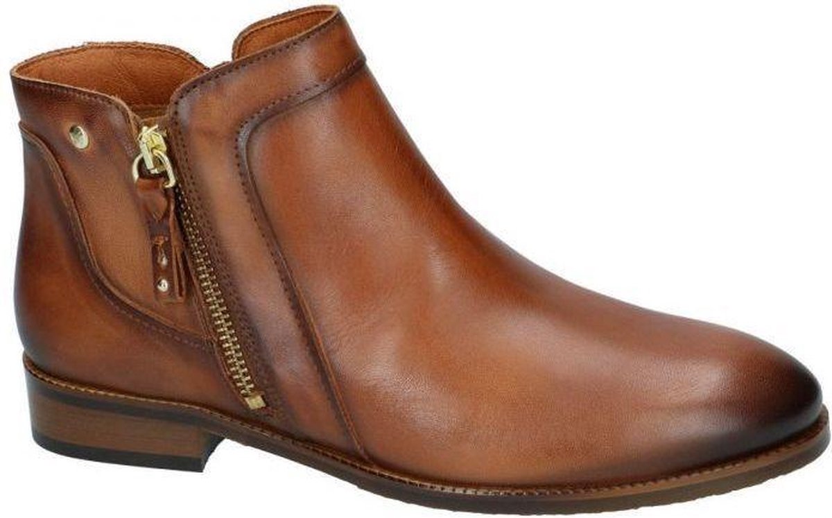 Pikolinos -Dames -  cognac/caramel - enkellaarzen - maat 37