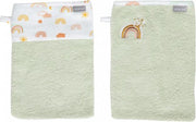 bébé-jou Washand 2 stuks - Rainbow Sky