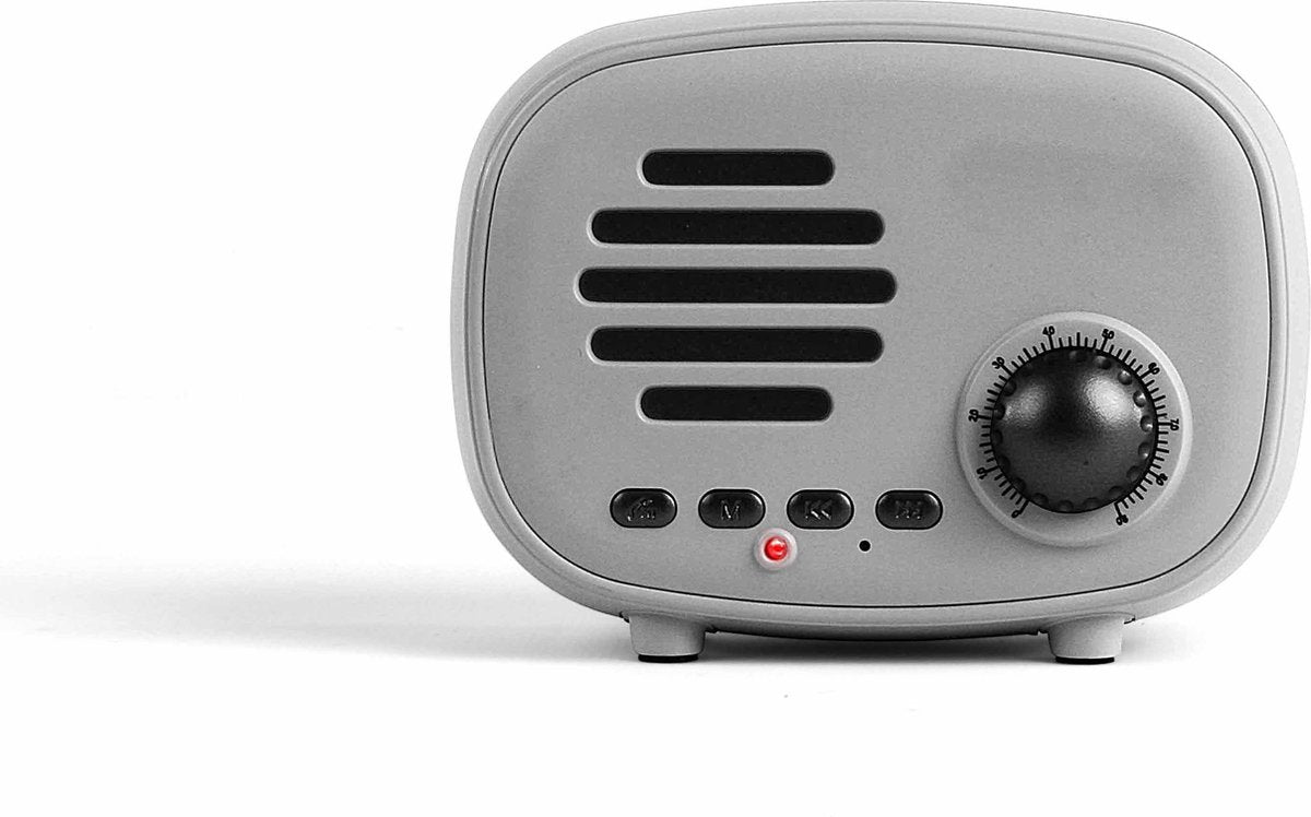 Livoo Retro Bluetooth compatible Speaker Grijs