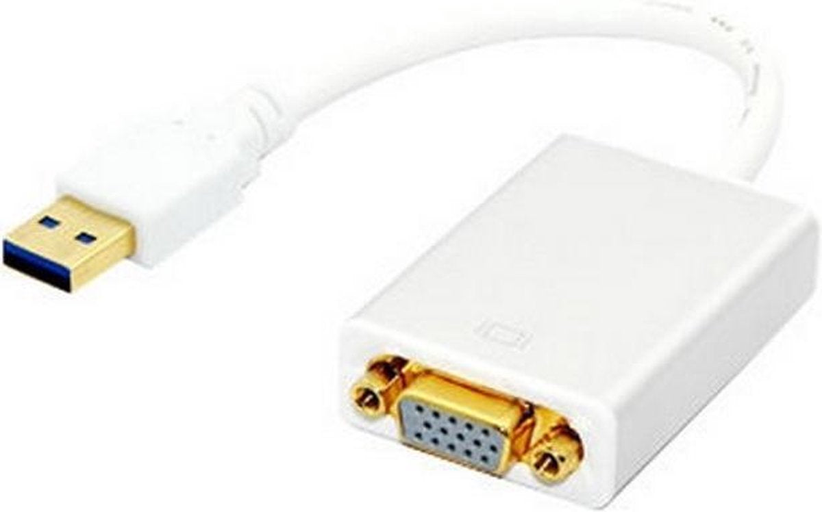 Techly USB 3.0 - VGA M/F Wit