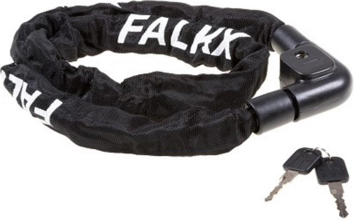 Falkx Kettingslot Met Nylon Hoes Staal 1200 X 7 Mm Zwart