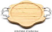 Bamboo serving tray Lady