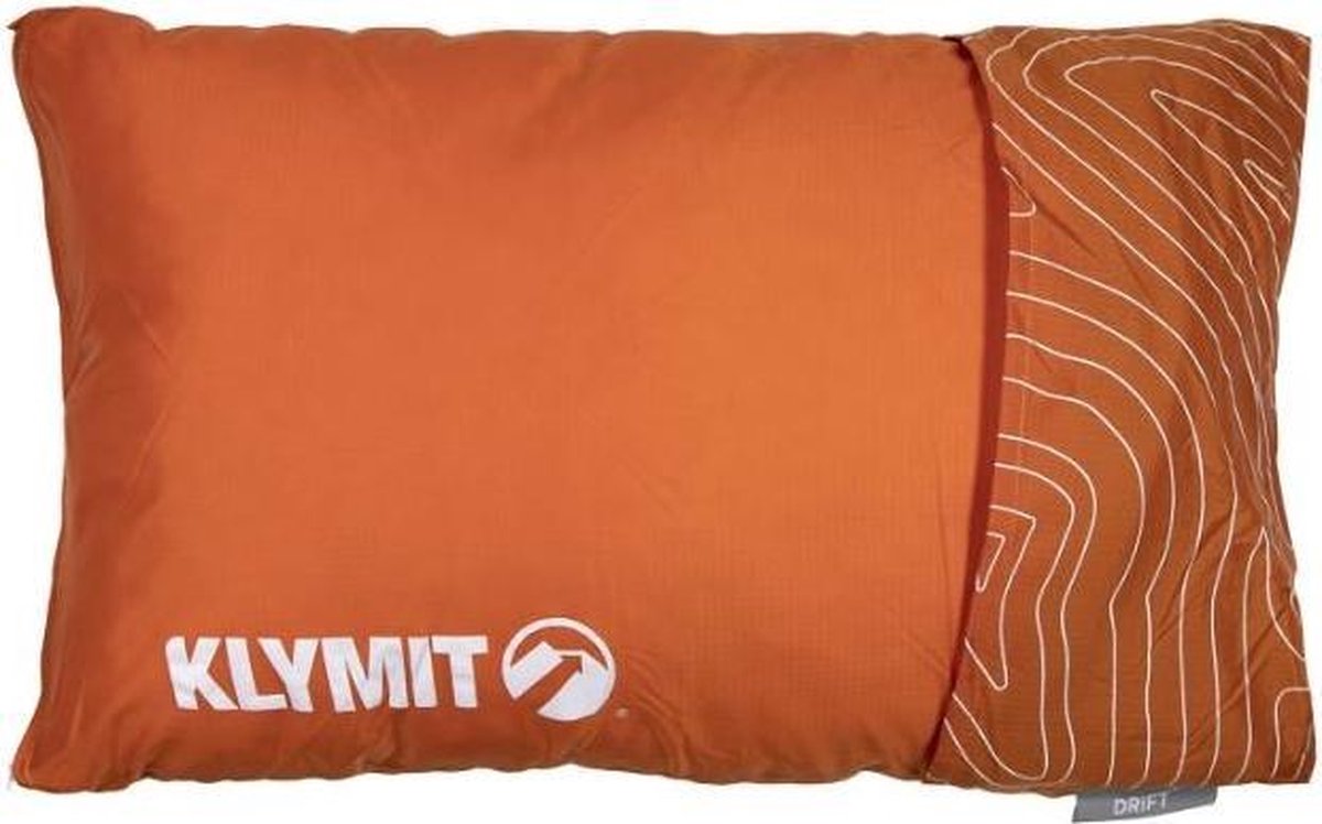 Klymit Kampeerkussen Drift Camp Regular Polyester/katoen Oranje