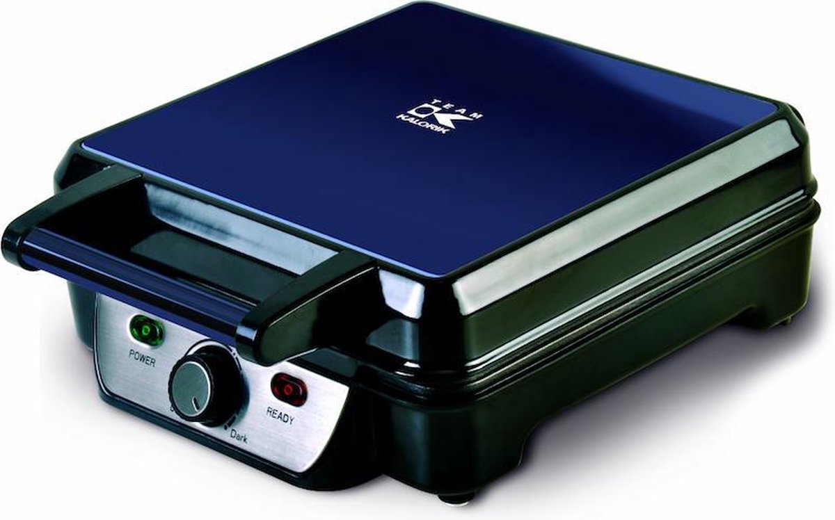 Team Kalorik TKG WM 1004 BU - Wafelijzer - Non-Stick - Blauw - 1100 W