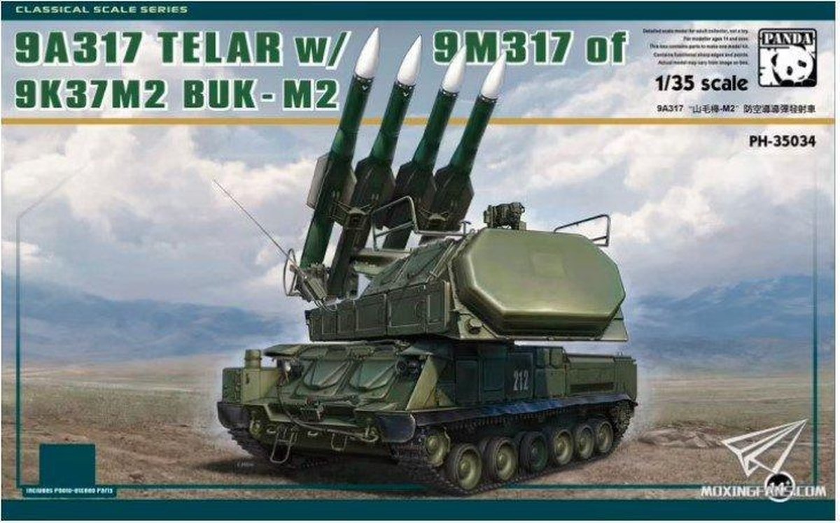 Panda Hobby | PH35034 | 9A317 TELAR w/9M317 of 9K37M2 BUK M2 | 1:35