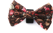Frenkiez Halsband met Strik Coffee Sprinkles Small