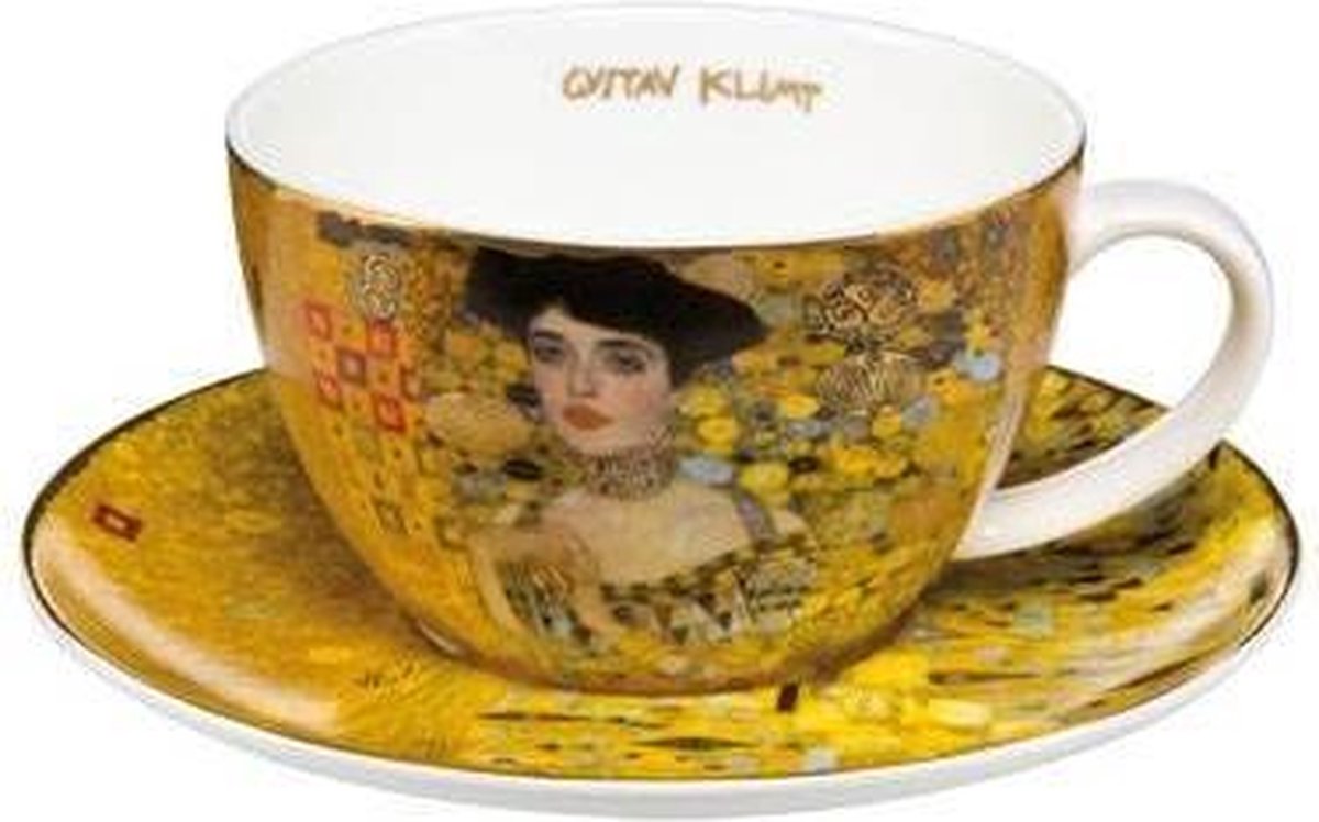 Gustav Klimt: Thee kop met schotel: Glazen