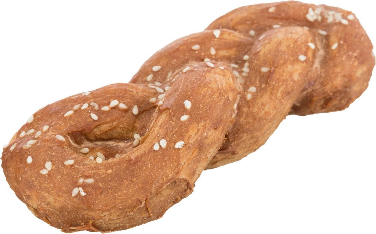15 cm 75 gr 50 st Trixie denta fun chicken bread gevlochten