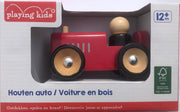Auto - Houten auto - hout - Retro - Rood - FSC Hout - Playing Kids - 12 maanden