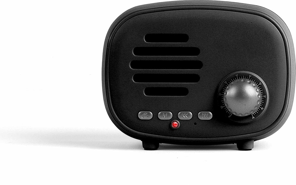 Livoo Retro Bluetooth compatible Speaker Zwart