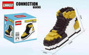 Linkgo Connection Blocks - Sneaker (Geel/Wit/Zwart) | Speelgoed voor kinderen jongens meisjes | lego technic
