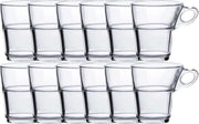12x Theeglazen/koffieglazen Caprice transparant 220 ml
