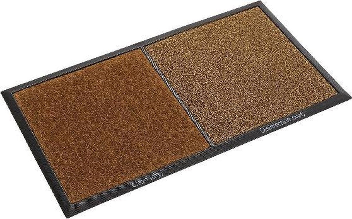 Deurmat Ontsmettingsmiddel Bruin Polyester (45 x 0