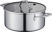 MasterChef Kookpan Tri Ply Non-Stick - Incl. Glazen Deksel - Ø 24 cm - 4