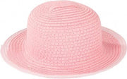 Götz accessoire voor poppen strohoed roze voor pop van 42-50cm