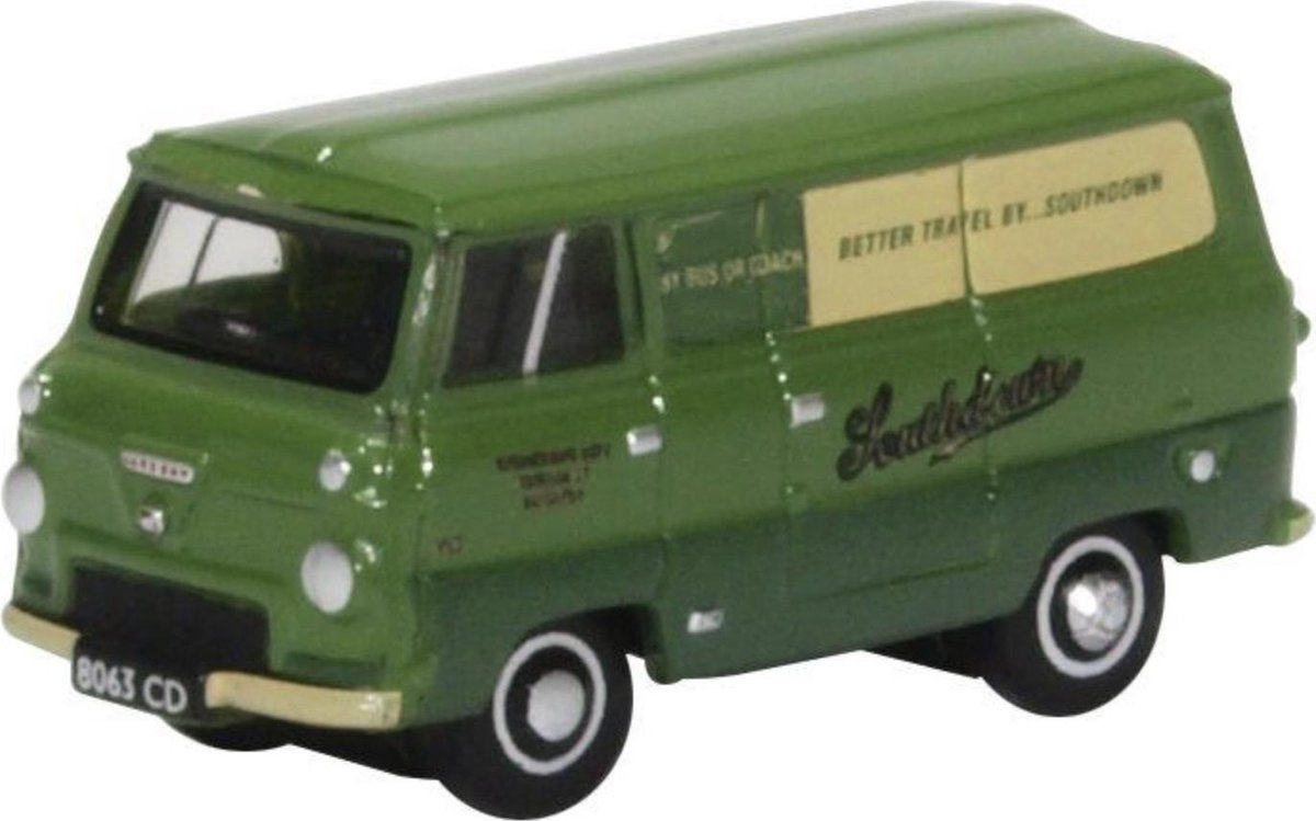OXFORD Ford 400E VAN SOUTHDOWN schaalmodel 1:148