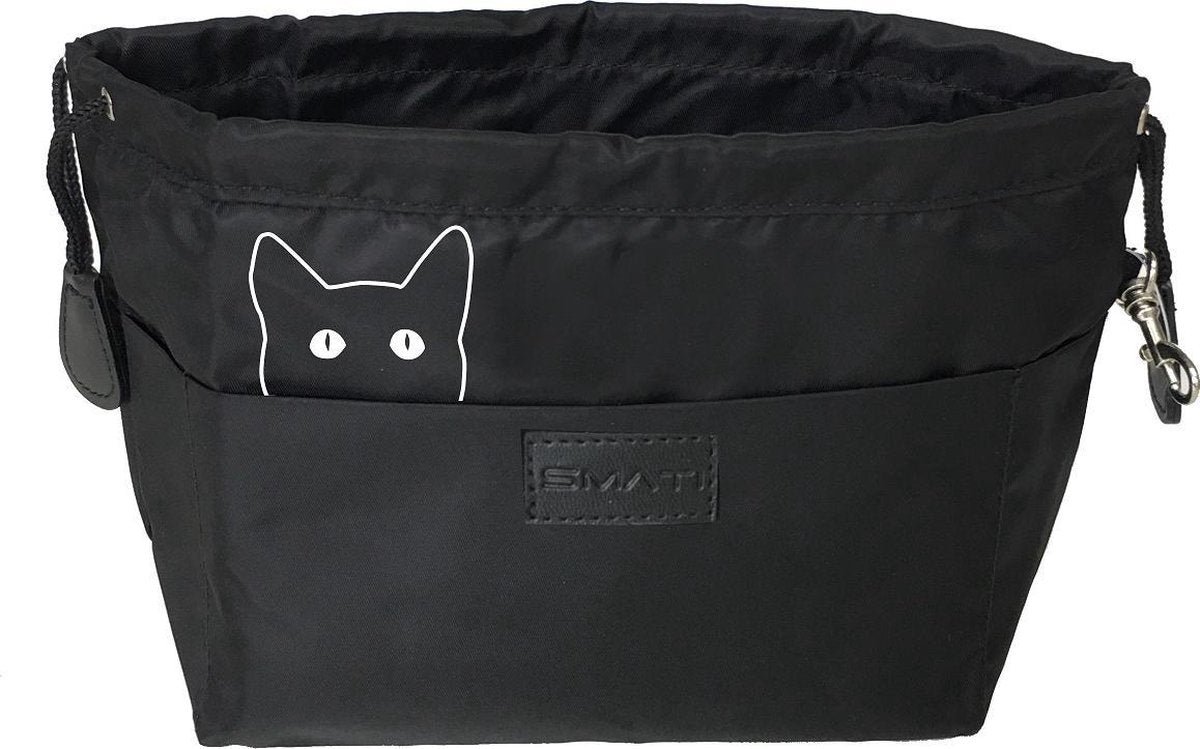 Smati Bag In Bag M  Tasorganizer - Cat Zwart M