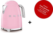 Smeg - KLF03PKEU MkIII - Waterkoker -Roze - met drie jaar garantie!