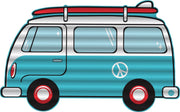 Opblaasfiguur Mini Busje *voor in het zwembad