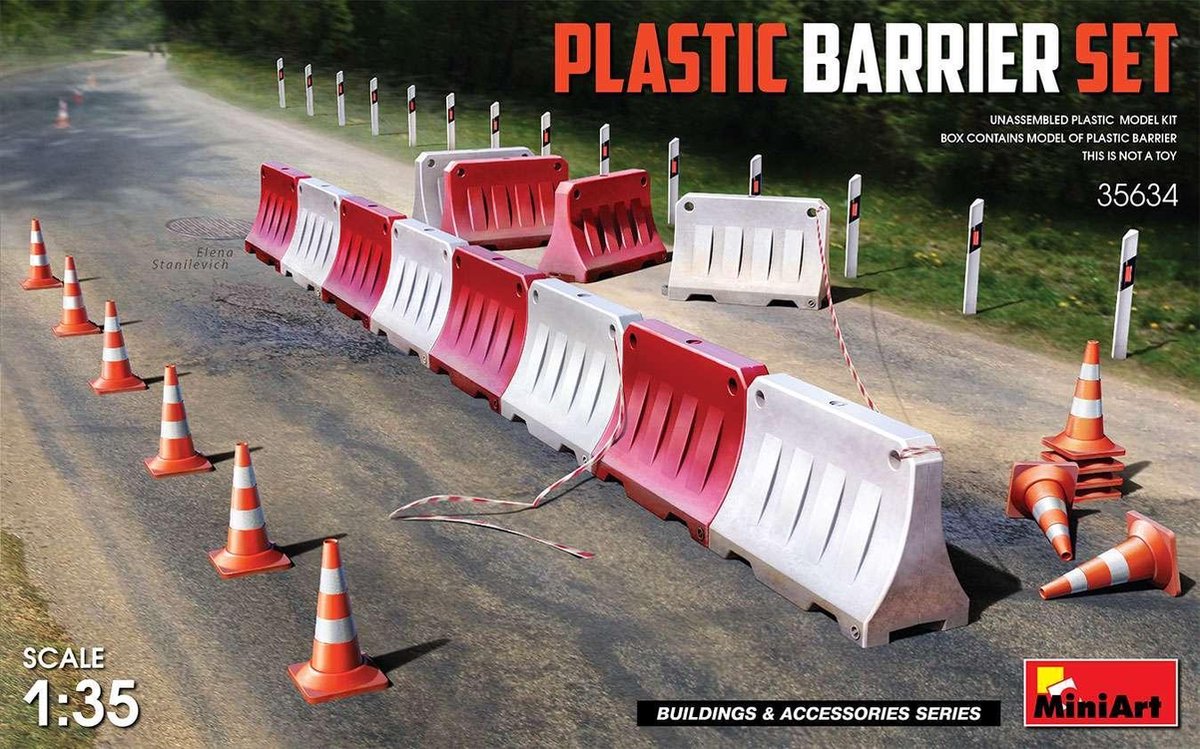 1:35 MiniArt 35634 Plastic Barrier Set Plastic kit
