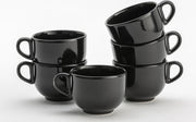 Lite-Body Soepkom met oor - Mystique zwart - Set van 6 stuks