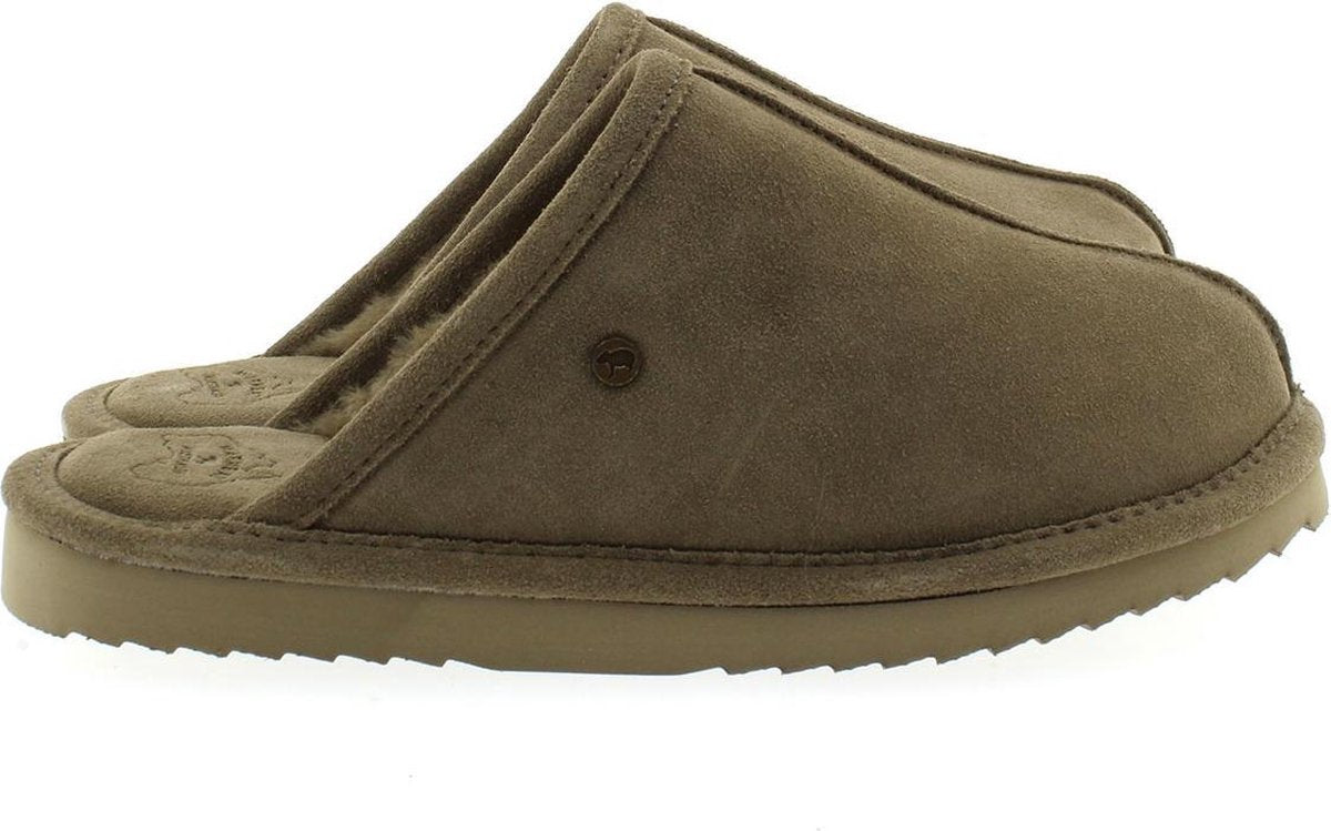 Warmbat pantoffel slipper Barron kaki / legergroen