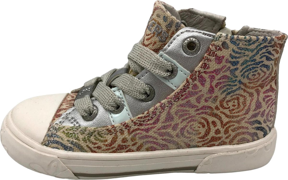 Kickers - Kickers Bottien Cocco - Gesloten Schoenen - Meisjes - Zilver - 805 Silver - sneakers - meisjesschoenen - allstars