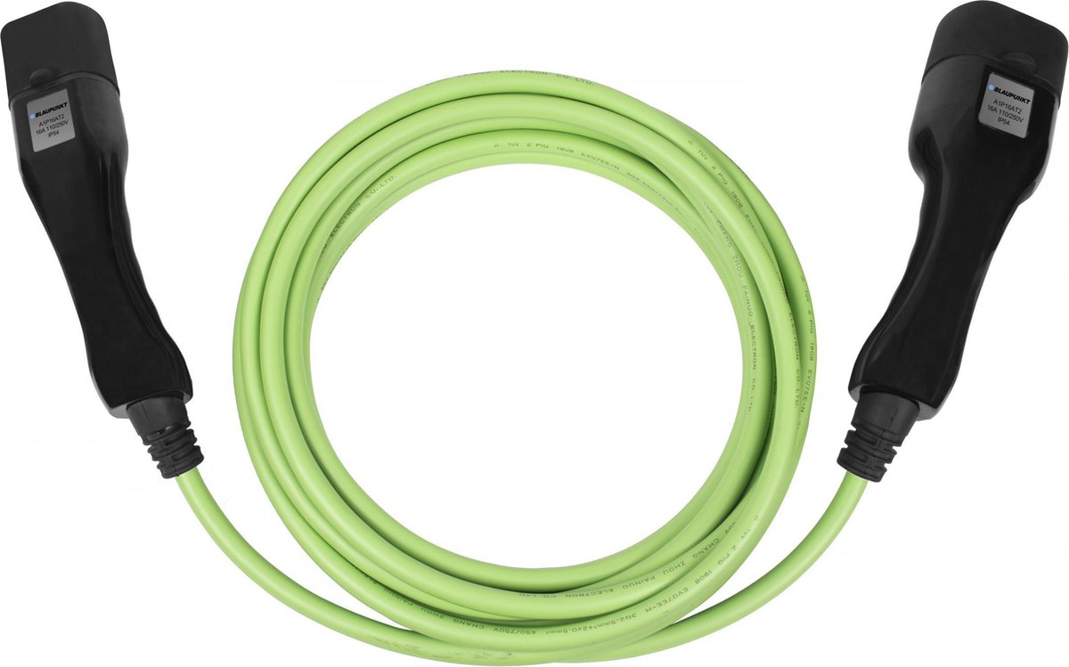 Blaupunkt  Oplaadkabel Electrische Auto Type2>2 16A 1ph A1P16AT2