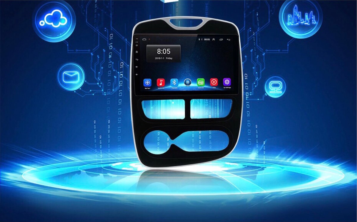 GRATIS CAMERA! Renault Clio 2012-2016 Android 10 navigatie en multimediasysteem 2+32GB