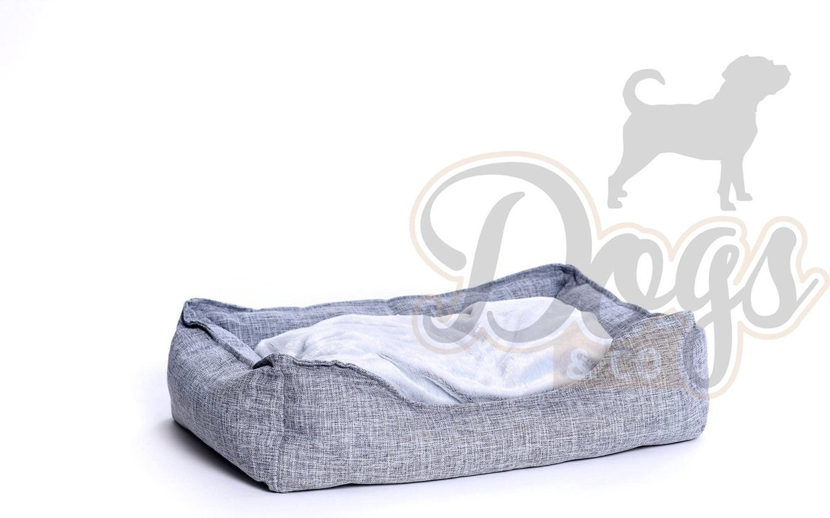 Dogs&Co Hondenmand Linnen Grijs Maat S - 61x48cm
