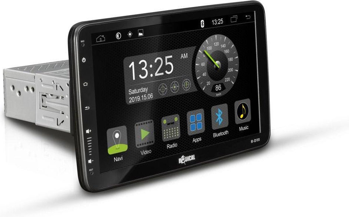 Radical R-D111 | 1-DIN Android autoradio met 10
