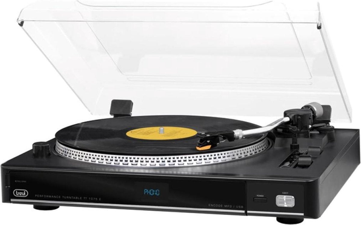 Trevi TT 1075 E Draaitafel met riemaandrijving Zwart