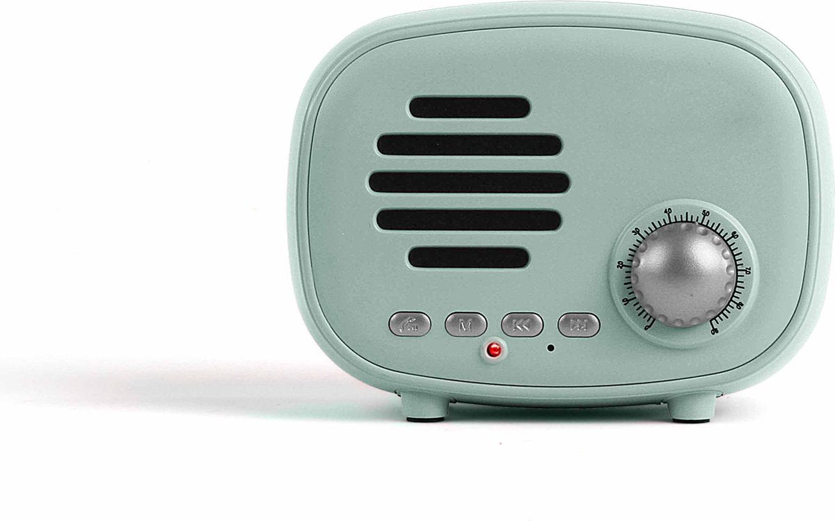 Livoo Retro Bluetooth compatible Speaker Blauw