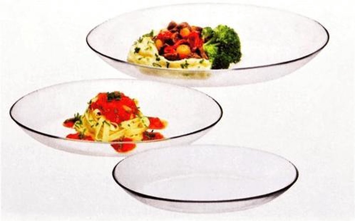 Pasabahce Invitation - Ovalen Schalen -  Set van 3
