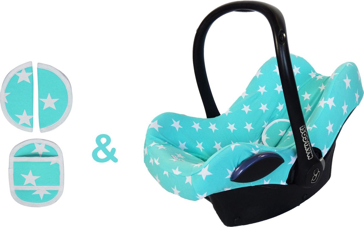 Wallabiezzz - SET - Maxi Cosi hoes & Gordelbeschermers - Cabriofix