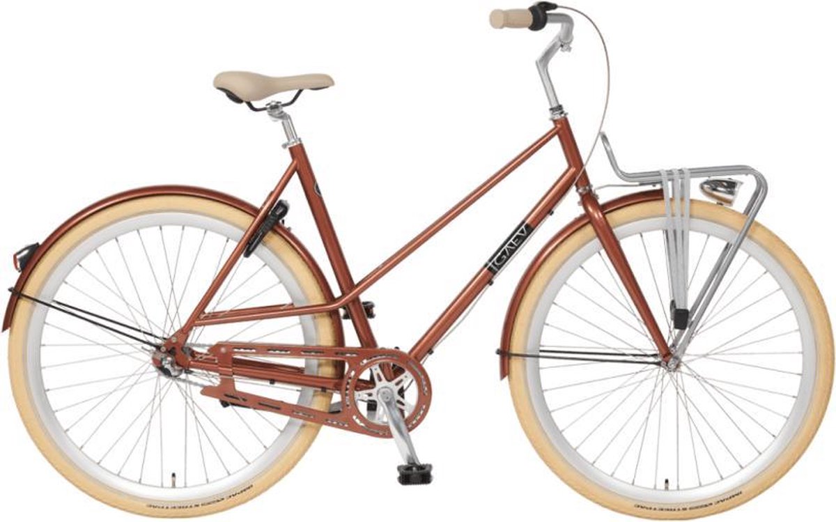 BSP Gaev Fiets NR3 - Dames - 28 inch - 51cm - Koperen Glans - Stadsfiets