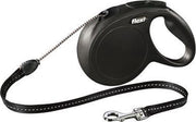 Flexi rollijn classic cord zwart - m 8 mtr - 1 stuks